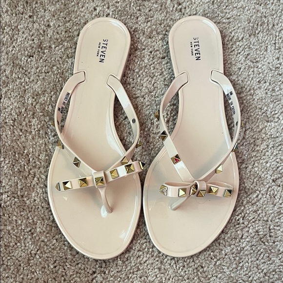 Steven New York Shoes - Steven Studded Bow Jelly Sandals